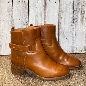 J.Crew Leather Ankle Boots Womens